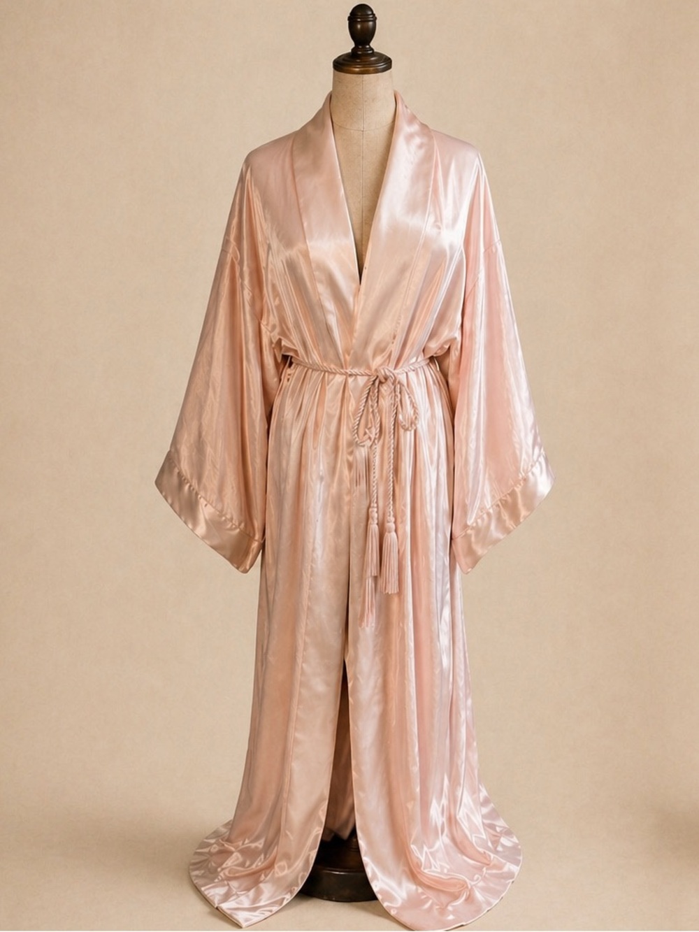 Rare vintage Victoria's Secret silk Satin velvet  Kimono Robe Luxe Glam